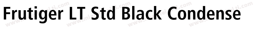 Frutiger LT Std Black Condensed字体转换